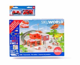 Siku WORLD - požiarna stanica s hasičskými autami