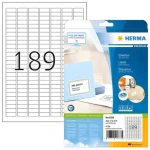 Herma Etikety Premium A4 biele 25,4x10 mm / Papier / Laser/Inkjet / 4725 ks (4333)