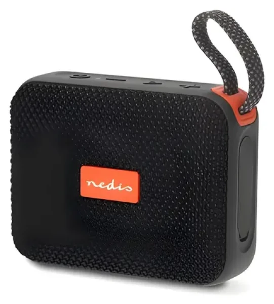 Nedis SPBT0526BK čierno-oranžová / Bluetooth reproduktor / 10 W / IPX7 / TWS (SPBT0526BK)