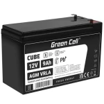 Green Cell VRLA AGM 12V | 2.1A / zabezpečovacia | solárne | protipožiarne systémy | 9Ah (AGM06)