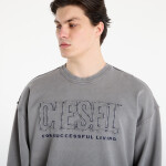 Tričko DIESEL S-Boxt-Raw-V1 Sweat-Shirt Steeple Gray M