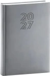 NOTIQUE Denný diár Aprint 2027 sivý / 15 x 21 cm