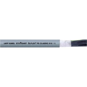 LAPP 26100/500 vedenie ťažnej reťaze ÖLFLEX® FD CLASSIC 810 2 x 0.5 mm² sivá 500 m; 26100/500