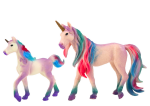 Mamido Zberateľské figúrky Jednorožec s mláďaťom fialový 2 ks