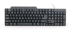 Gembird KB-UM-104 kompaktná multimediálna klávesnica čierna / USB / US layout / multimediálne tlačidlá (KB-UM-104)