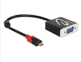 DeLock Adaptér USB Type-C (M) - VGA (F) / DP Alt Mód (62994)