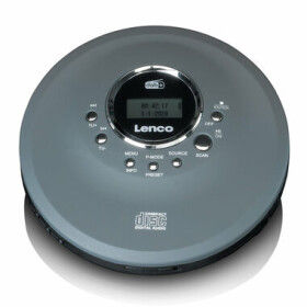 LENCO CD-400 sivá / Prenosný CD prehrávač / MP3 / DAB+ / FM / 3.5mm (CD-400GY)