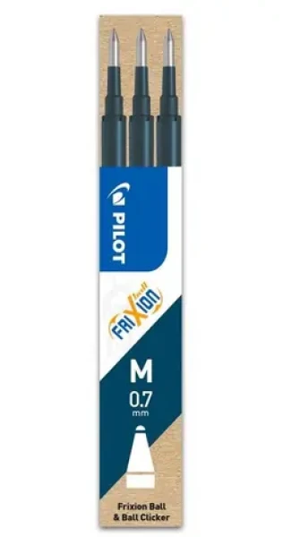 PILOT Náhradné náplne Pilot Frixion / 0,7mm / 3ks / modročierna (PFRBSK2)
