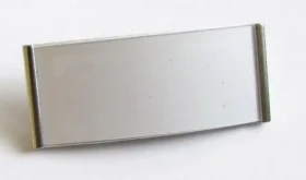 Eurosupplies MGT 73 strieborná / Menovka / 79×31 mm / 10 ks (lambamagnetag)