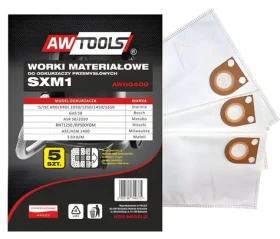 AWTools Vrecká do vysávača SXM1 GAS 50/STARMIX / Vrecká do vysávača / Mikrovlákno / 5 ks / AW00400 (AW00400)