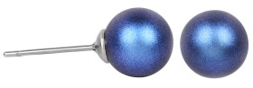 Levien Moderné náušnice kôstky Pearl Iridescent Dark Blue