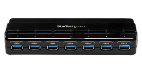 StarTech USB 3.0 Hub 7 Port / Rozbočovač / 7x USB-A / napájací adaptér / čierna (ST7300USB3B)