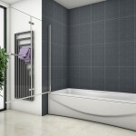 H K - Vaňová zástena S22H 95x140cm - dvojdielna sklopná, číre sklo SE-S22H-95