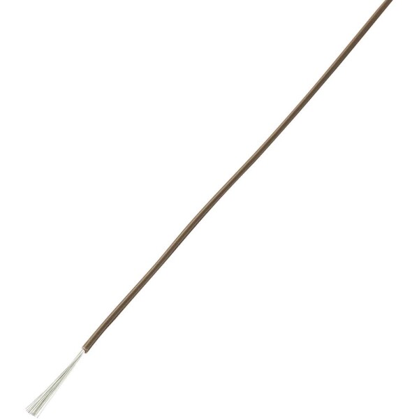 TRU COMPONENTS 1566840 opletenie / lanko, LiY, 1 x 1 mm², hnedá, 10 m; 1566840