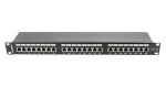 Lanberg PPS5-1024-B čierny / Patch panel / 24 portov / RJ-45 / CAT5E / 1U / 19" (PPS5-1024-B)