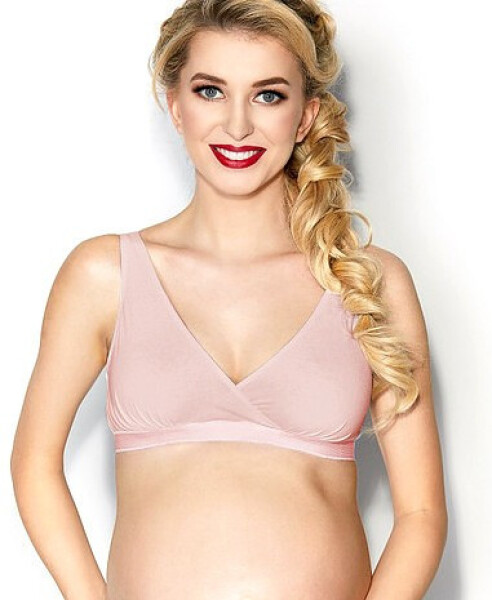 Mitex Mäkká podprsenka s kosticami Lilly Basic Pink Mama POWDER PINK S