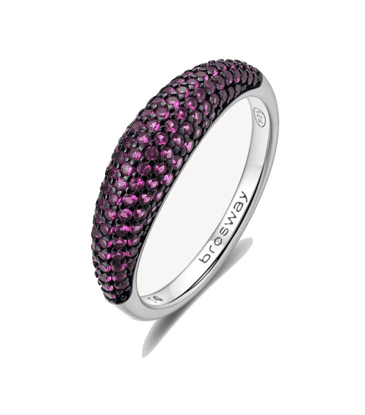 Brosway Originálny strieborný prsteň Passion Ruby Fancy FPR128 56 mm