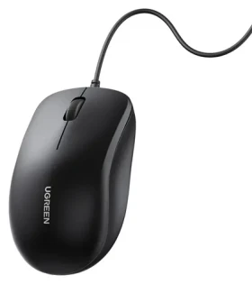 Ugreen drôtová optická myš čierna / Myš / USB / optická