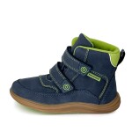 Chlapčenská celoročná barefoot obuv Bugga KIVO Navy B00199-04 - 31