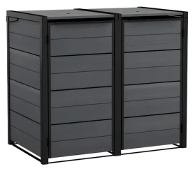 Keter Hide Away šedá / Záhradný box na popolnice / 2× 240 l (261887)