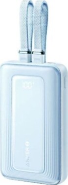 Anker PowerBank 20k mAh 30W kable C/Lightning 1USB-C 1USB-A Modrý