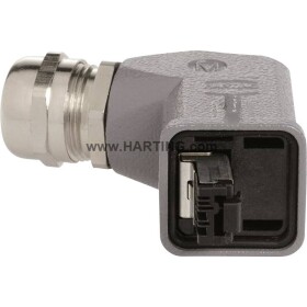 HARTING Han® 3 A RJ45 dátový zástrčkový konektor pre senzory - aktory, 09451151104, piny: 4P4C, 1 ks; 09451151104