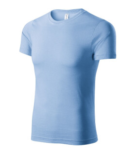 Maľované tričko unisex sky blue XL