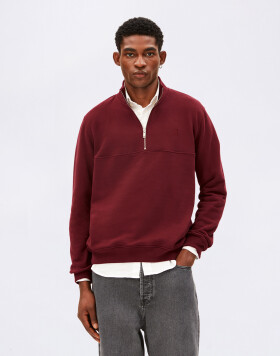 Armedangels Waarlo Fleece Troyer 3639 velvet red L