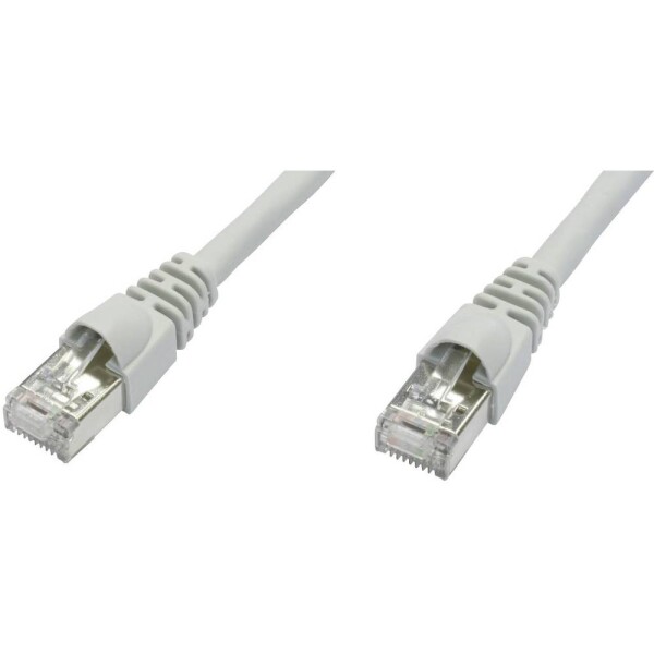 Telegärtner 100008474 RJ45 sieťové káble, prepojovacie káble CAT 6A S/FTP 3.00 m biela dvojžilový tienený, s ochranou, samozhášavý 1 ks; 100008474