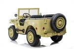 Mamido Mamido Detský elektrický Jeep Willys 24V 4x4 trojmiestny béžový