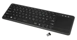 LogiLink Bezdrôtová klávesnica s touchpadom čierna / Bezdrôtová klávesnica / 2,4 GHz / USB nano prijímač (ID0188)