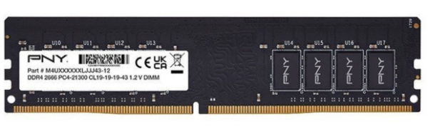 PNY Performance, DDR4, 8 GB, 2666MHz, CL19 (MD8GSD42666-SB)