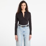 Tričko Tommy Hilfiger 1985 Slim Pique Btn Down Ls Black S