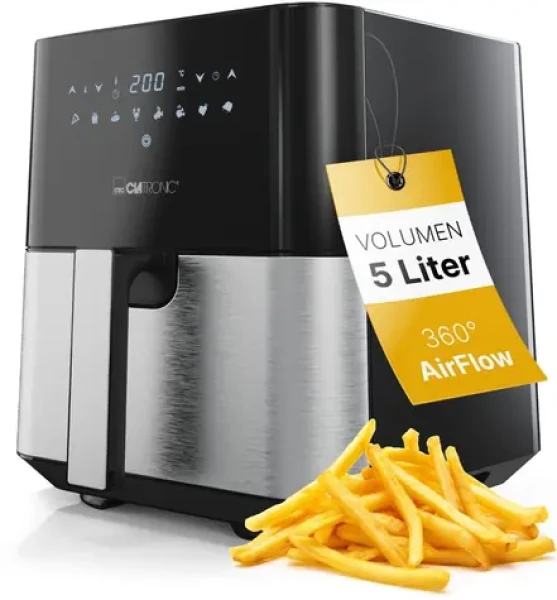 Clatronic FR 3782 / Teplovzdušná fritéza / 5 l / 8 programov (263980)