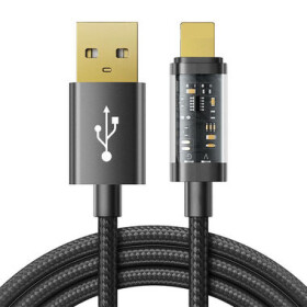 Joyroom S-UL012A12 Nabíjací kábel USB-A (M) - Lightning (M) 2.4A 1.2m čierna (S-UL012A12 1.2m Bl)