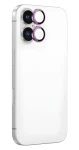 AmazingThing AR Aluminum 2 ružová / Ochranné sklo šošoviek fotoaparátu / Apple iPhone 16 a 16 PLUS / Hliníkový rámček