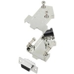TRU COMPONENTS TCD45NT09MDBSK 7708512 sada D-SUB zásuvková lišta 45 ° Pólov: 9 spájkovaný 1 ks; 7708512