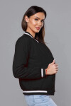 Čierna dámska bunda typu bomber (16M9070-392) odstíny černé XXL (44)