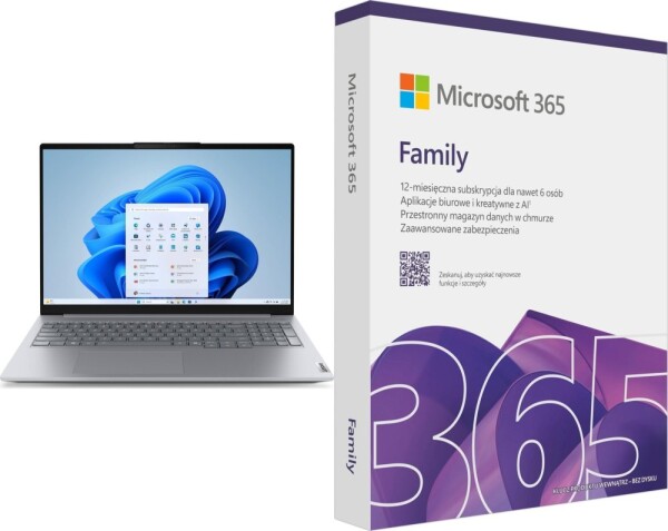 Lenovo Laptop Lenovo ThinkBook 16 G8 IRL i5-13420H / 16 GB / 512 GB / W11 Pro (21SH00JMPB) + Microsoft 365 Family PL