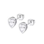 Lotus Silver Trblietavé strieborné náušnice so zirkónmi LP3079-4 / 1