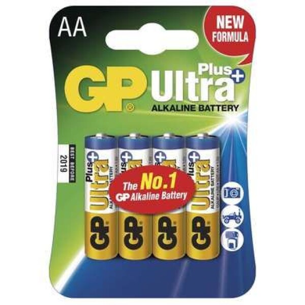 GP Ultra Plus alkalické batérie AA LR06/4ks (1017214000)