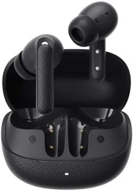 QCY Buds HT15 čierna / Bezdrôtové slúchadlá s mikrofónom / TWS / ANC / Bluetooth 5.4 / IPX4 / dobíjací box (HT15 black)