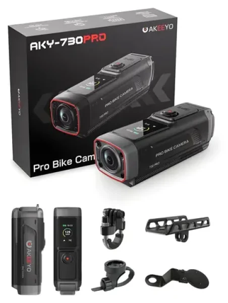 AKEEYO 730Pro čierna / Športová kamera / 4K / na riadidlá bicykla a motocykla