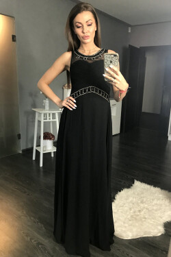 Dlhé šaty hk1542 čierne - YourNewStyle M