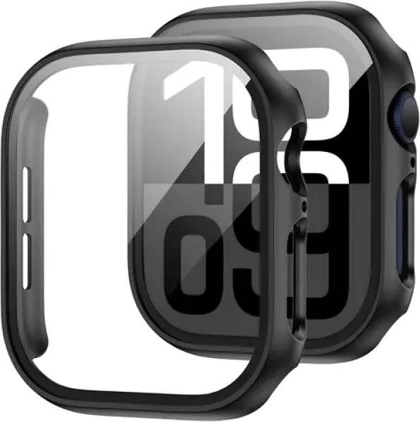 Tech-Protect Defense360 čierna / Ochranné púzdro s temperovaným sklom / Apple Watch 10 46 mm
