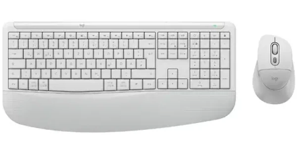 Logitech Desktop MK880 Signature Comfort PLUS DE svetlo šedá / Bezdrôtová sada klávesnice a myši / DE verzia (920-014025)