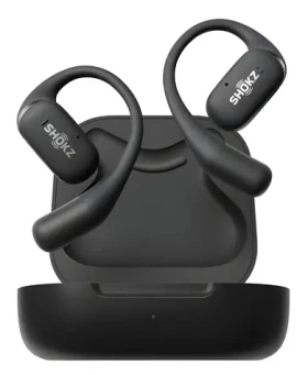 Shokz OpenFit čierna / Bluetooth slúchadlá / pred uši / IP54 / BT5.2 / 7h výdrž