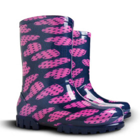 DEMAR Twister Print 0036 V veľké srdce Detské gumáky 24-25 0036V_24-25