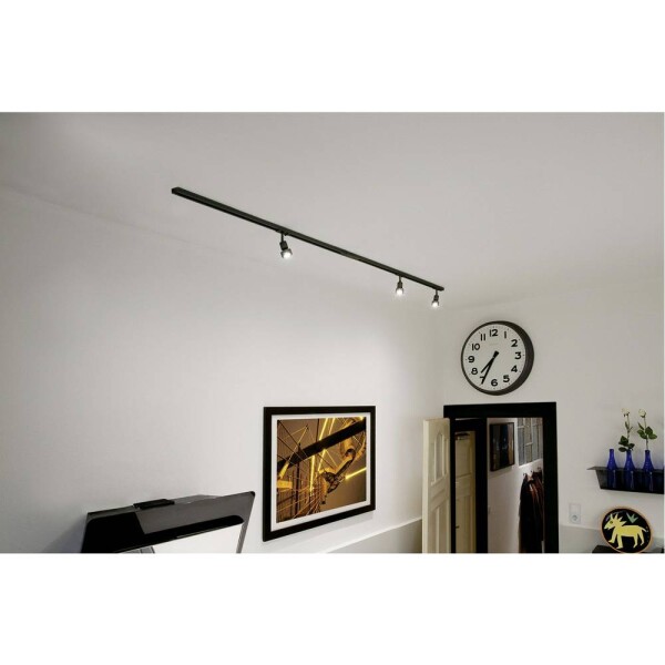 SLV Puri 143190 svietidlo pre lištové systémy (230 V) GU10 LED čierna; 143190