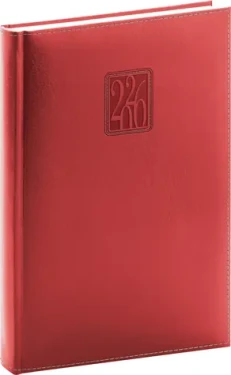 NOTIQUE Denný diár Panama 2026 červený / 15 x 21 cm (PGD-DA5PA-6335)
